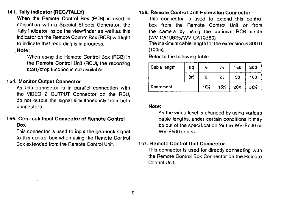 Panasonic WV-CB700A User Manual | Page 11 / 16