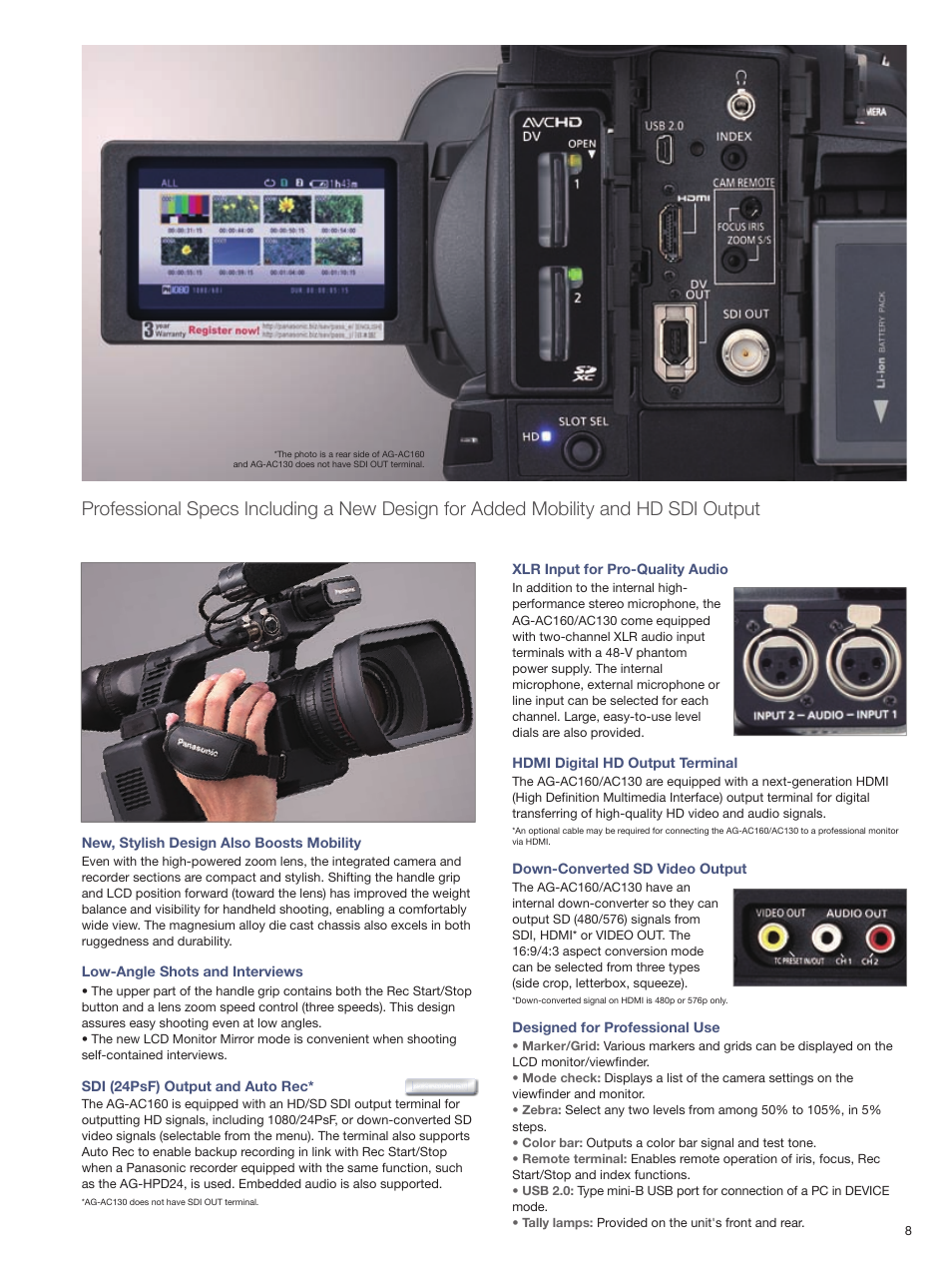 Panasonic AG-AC130 User Manual | Page 9 / 12