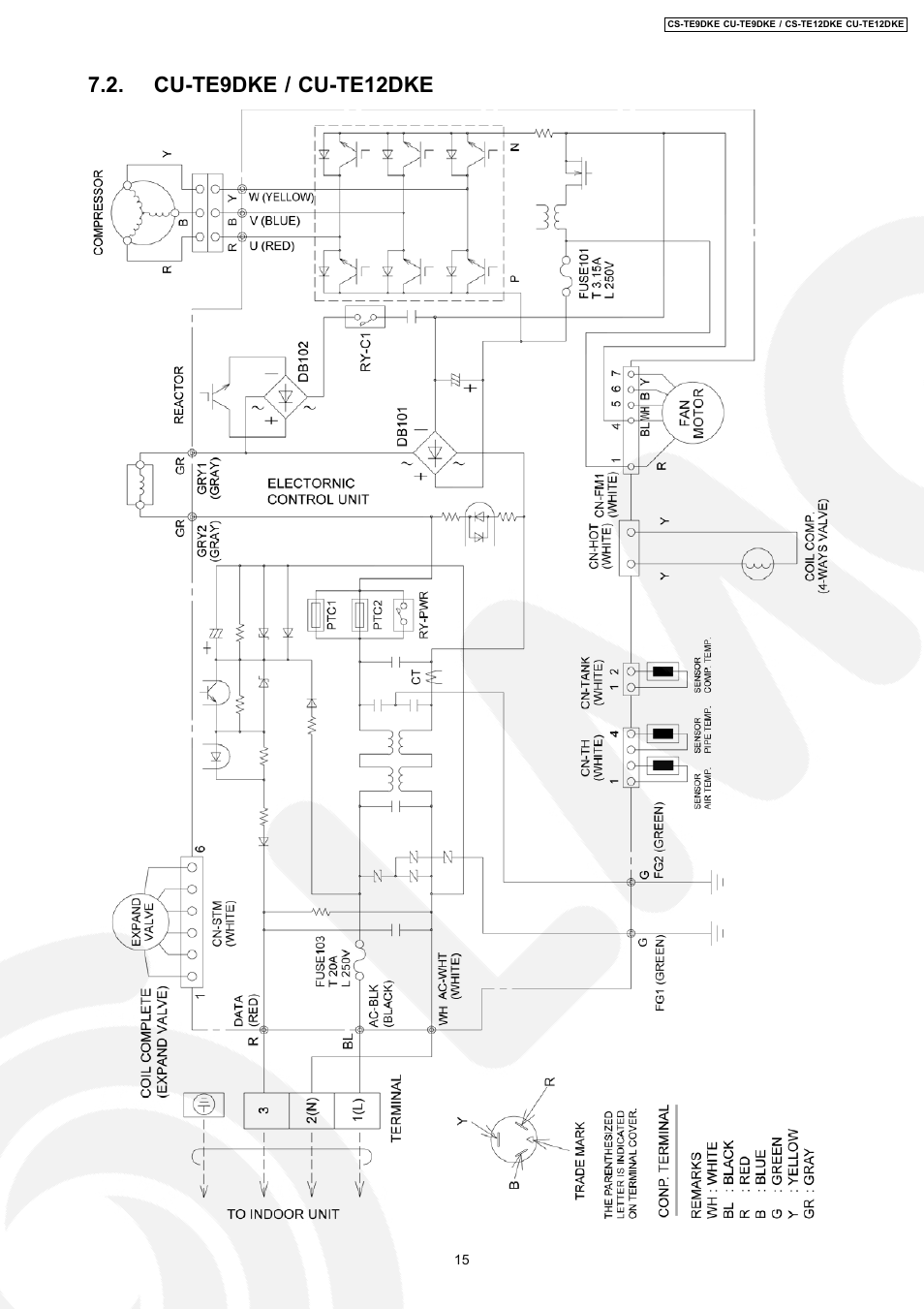 Cu-te9dke / cu-te12dke | Panasonic CU-TE12DKE User Manual | Page 15 / 80