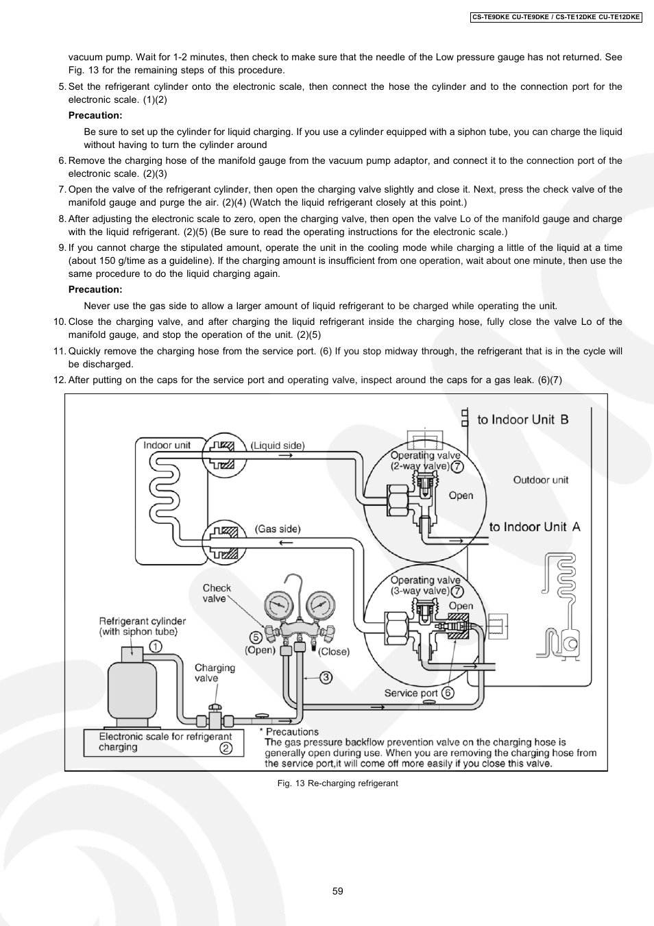 Panasonic CU-TE12DKE User Manual | Page 59 / 80