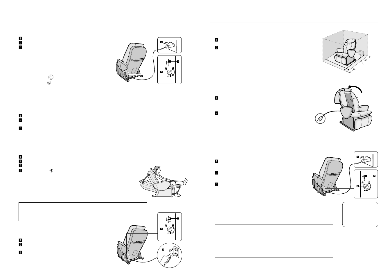 Uso del sillón de masajes — introducción, Antes del uso de la unidad | Panasonic EP1061 User Manual | Page 20 / 29