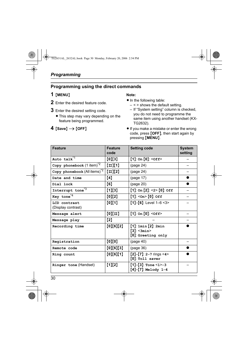 Panasonic KX-TG2631AL User Manual | Page 30 / 56