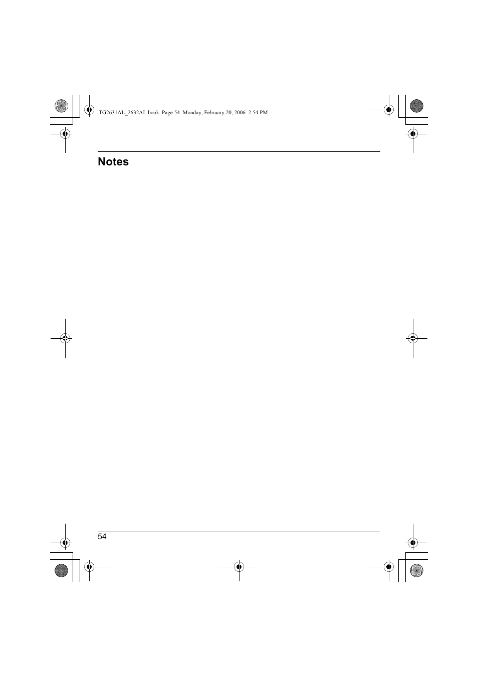 Panasonic KX-TG2631AL User Manual | Page 54 / 56