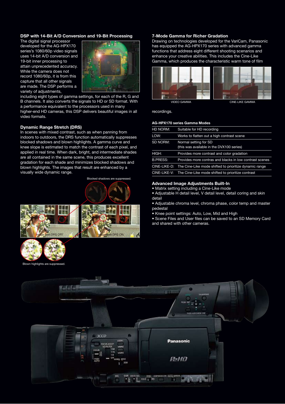 Panasonic AG-HPX173 User Manual | Page 5 / 16