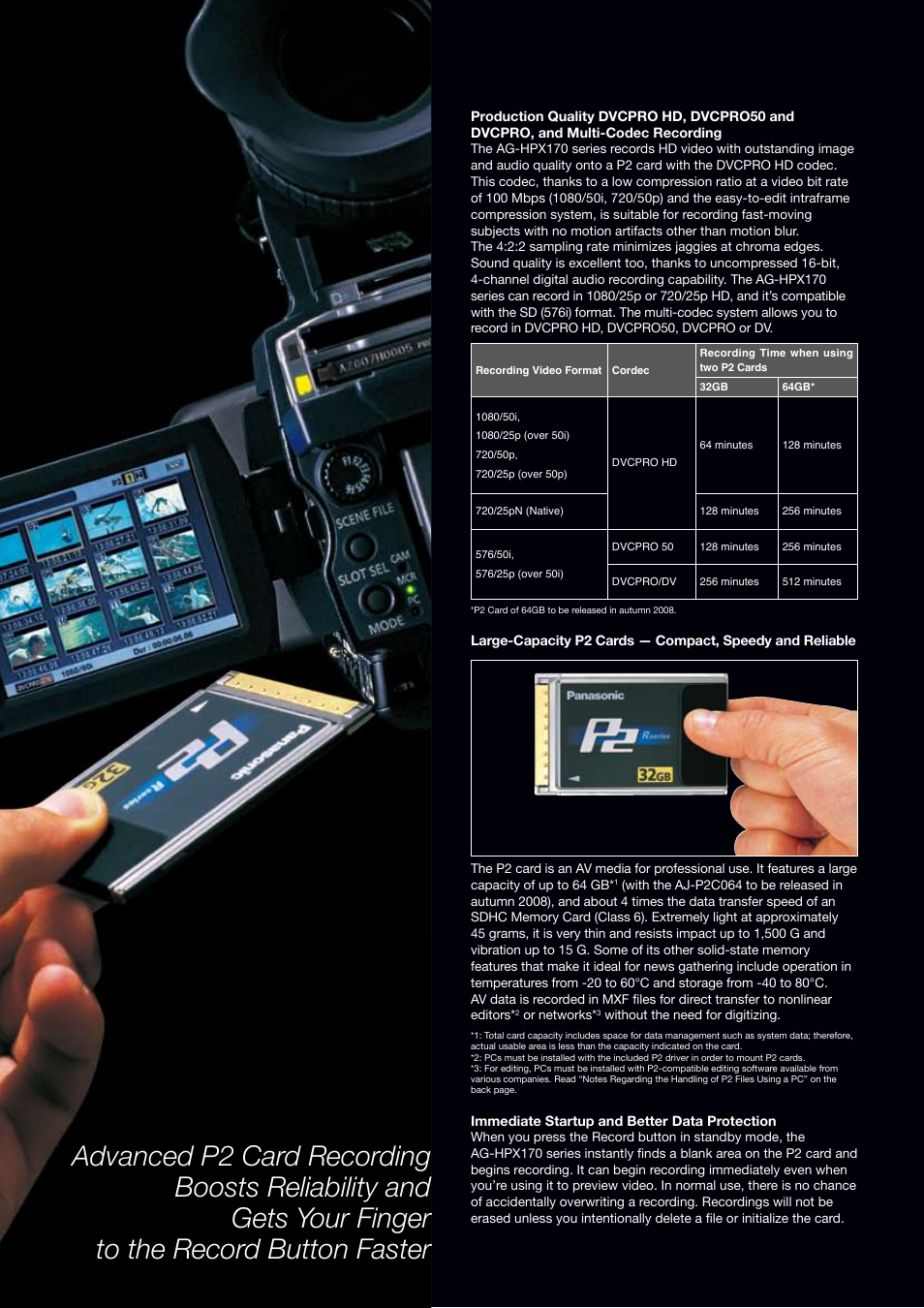 Panasonic AG-HPX173 User Manual | Page 6 / 16