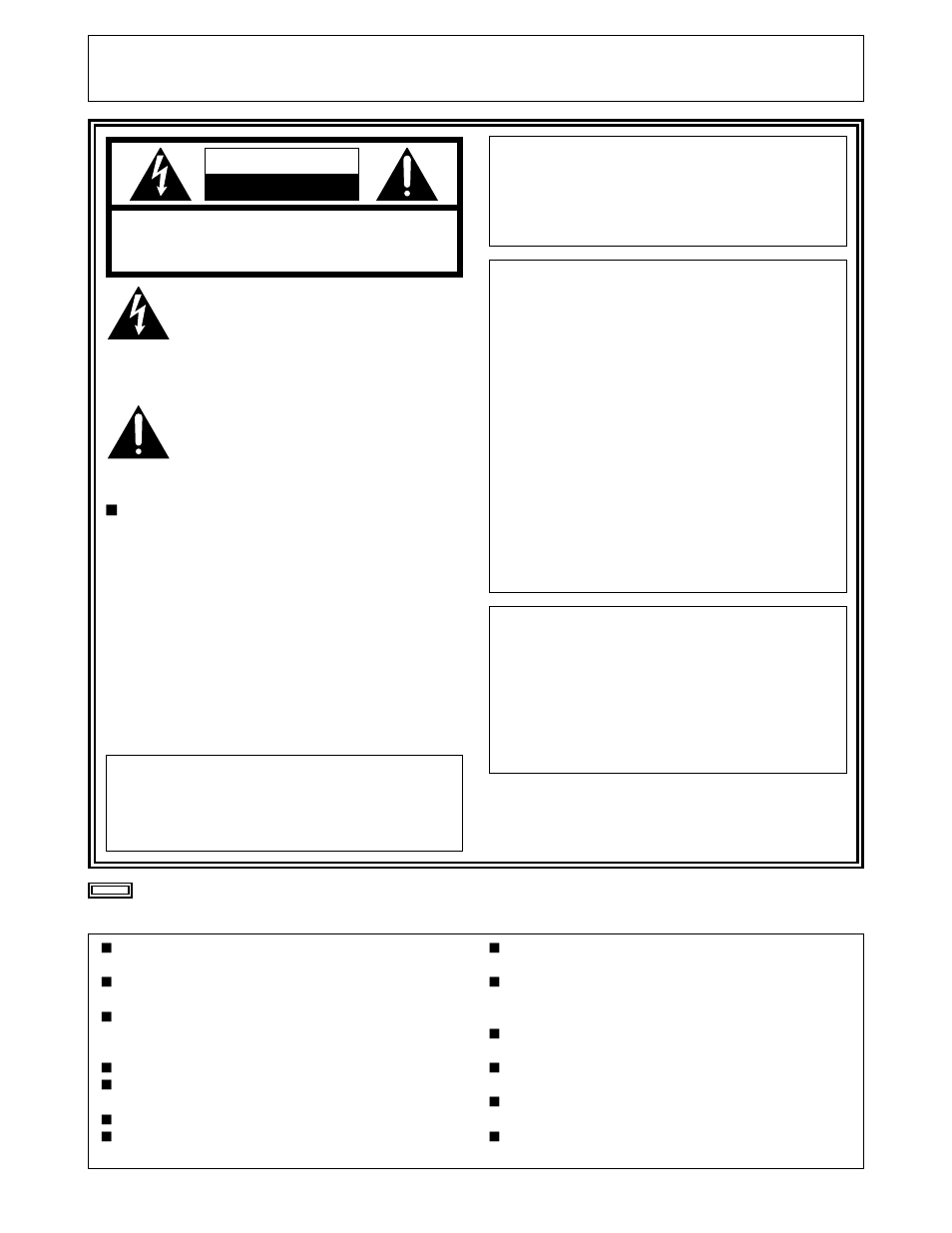 Warning, Caution, Important | Panasonic AJ-HD130DCP User Manual | Page 2 / 42