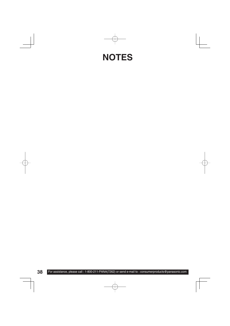 Panasonic PV C1343 User Manual | Page 38 / 40