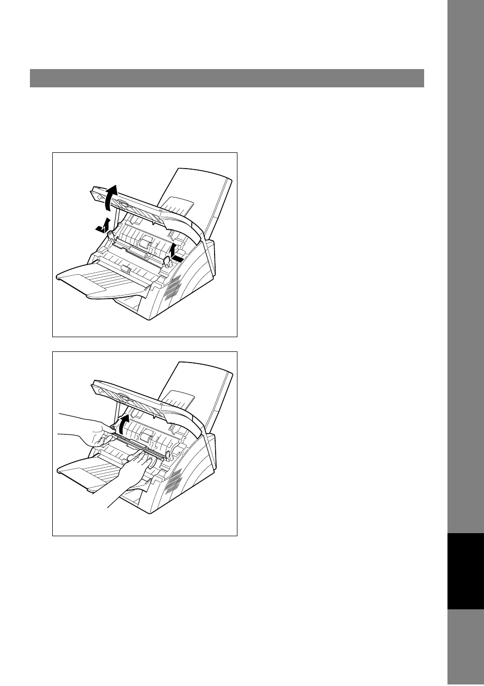 Cleaning the document scanning area, Troubleshooting | Panasonic UF-490 User Manual | Page 103 / 120