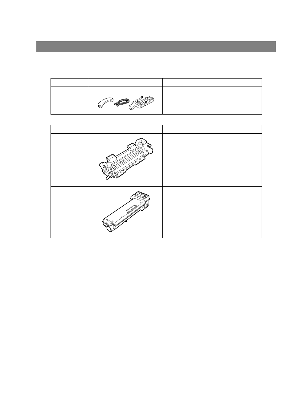 Options and supplies | Panasonic UF-490 User Manual | Page 110 / 120