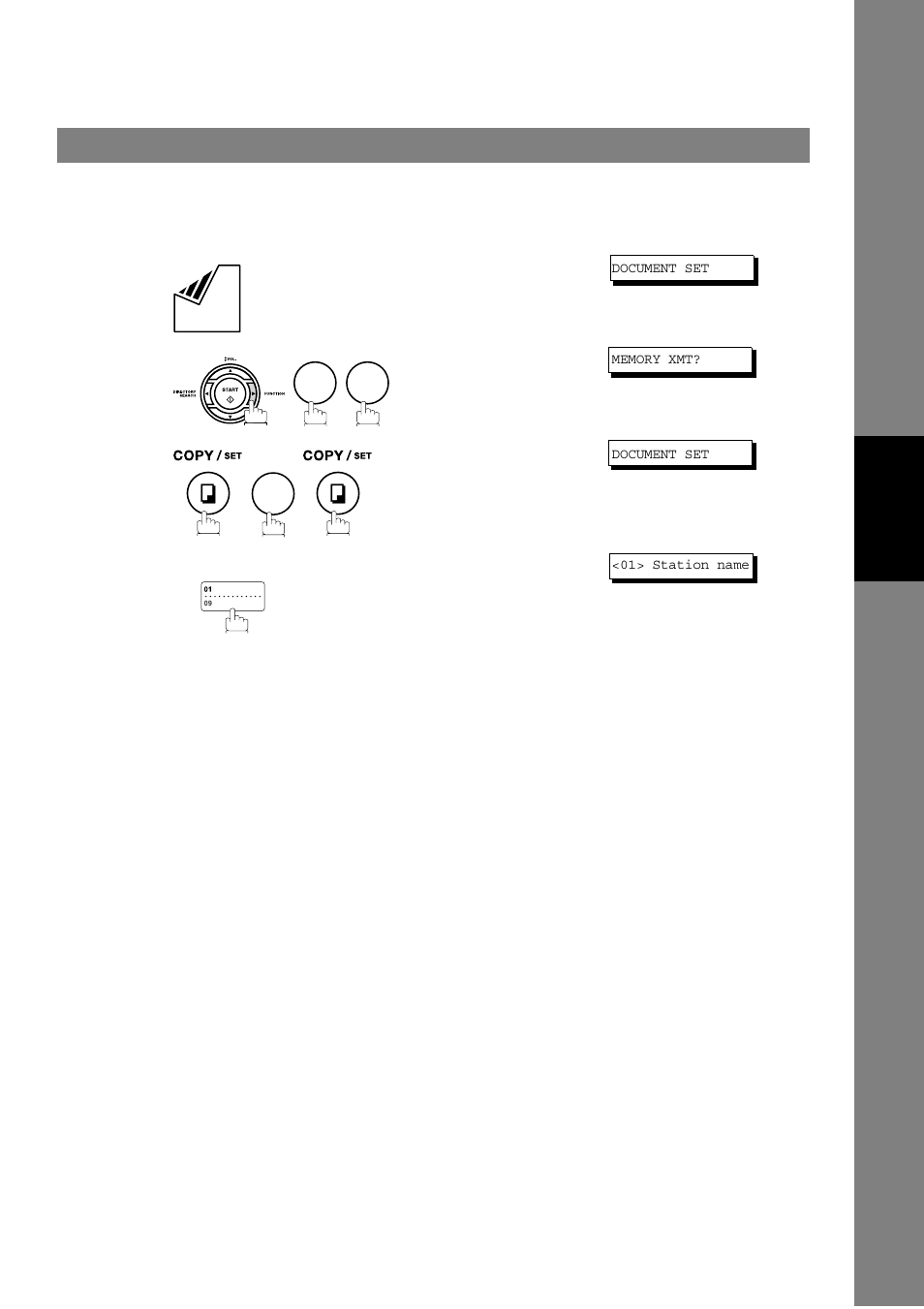 Sending documents, Direct transmission | Panasonic UF-490 User Manual | Page 47 / 120