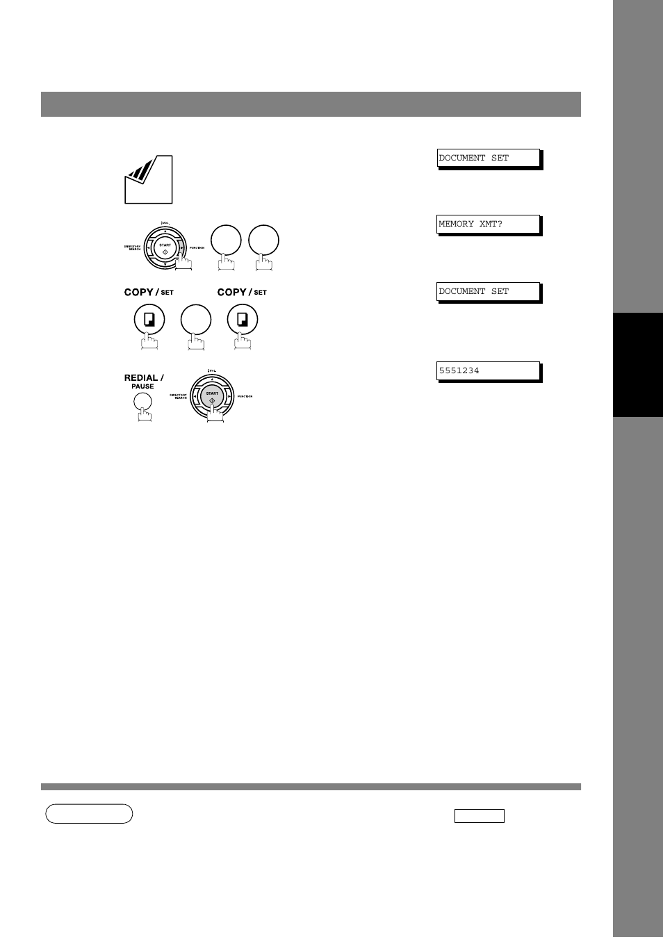 Sending documents, Redialing | Panasonic UF-490 User Manual | Page 55 / 120