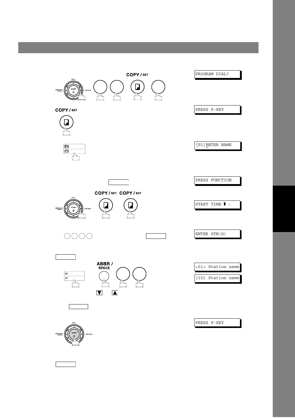 Setting for deferred transmission, Program keys | Panasonic UF-490 User Manual | Page 69 / 120