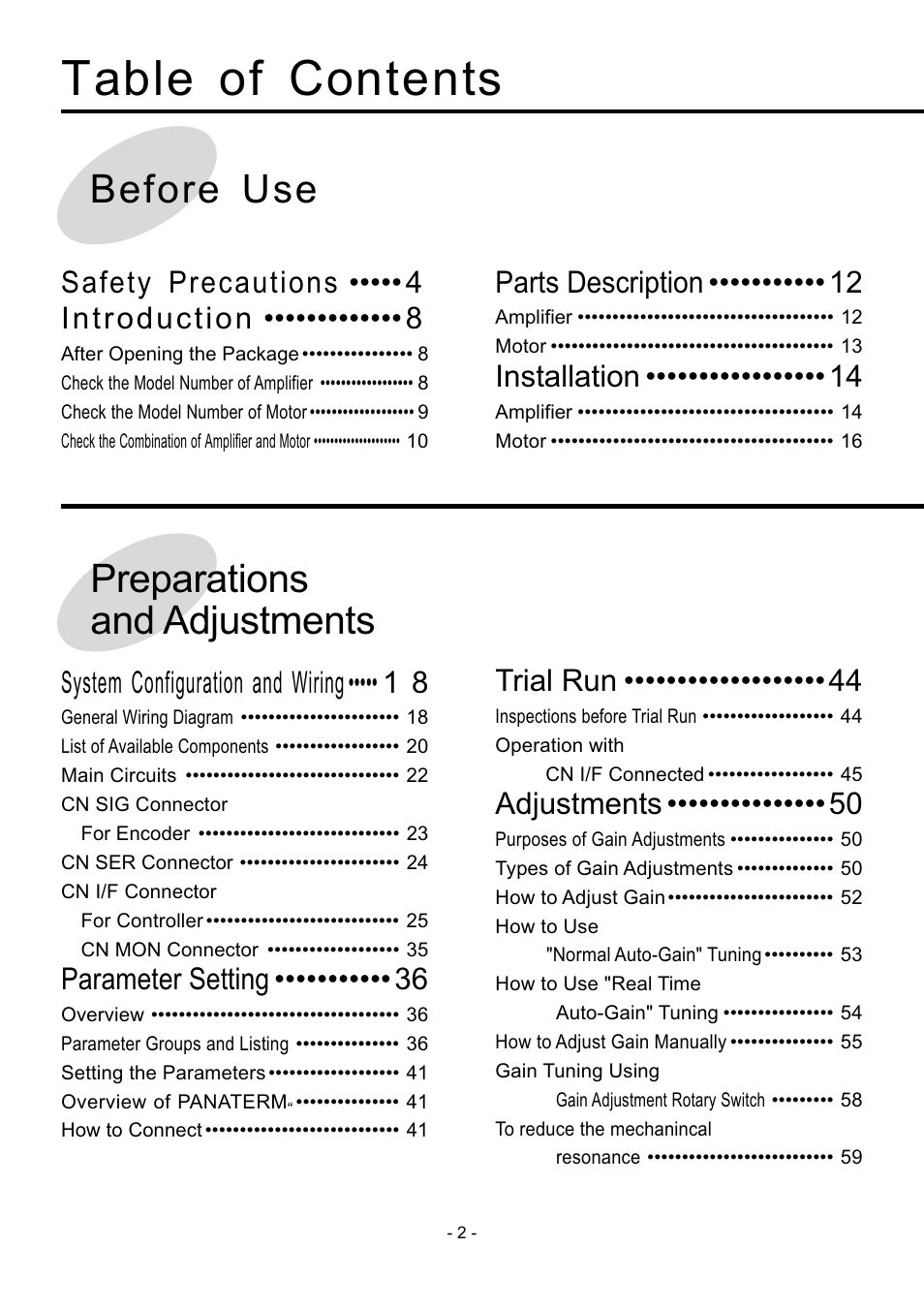 Panasonic MDDDT5540 User Manual | Page 2 / 133