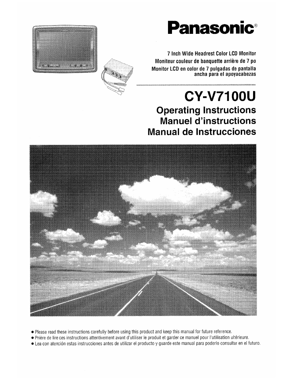 Panasonic CY-V7100U User Manual | 92 pages