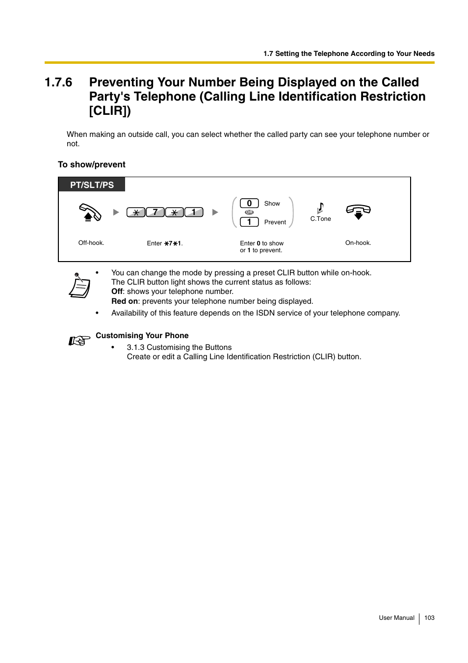 Panasonic KX-TDA30 User Manual | Page 103 / 214