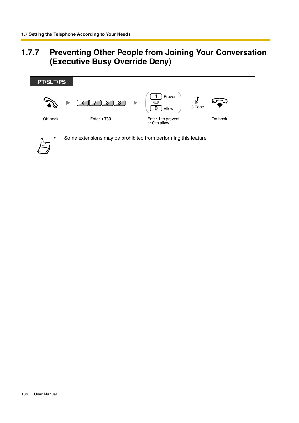 Pt/slt/ps | Panasonic KX-TDA30 User Manual | Page 104 / 214