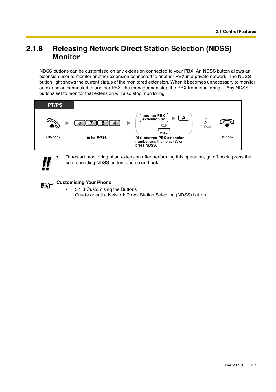Pt and slt pt/ps | Panasonic KX-TDA30 User Manual | Page 157 / 214