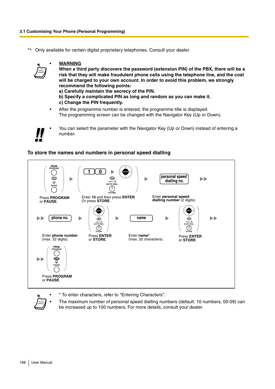 Panasonic KX-TDA30 User Manual | Page 168 / 214