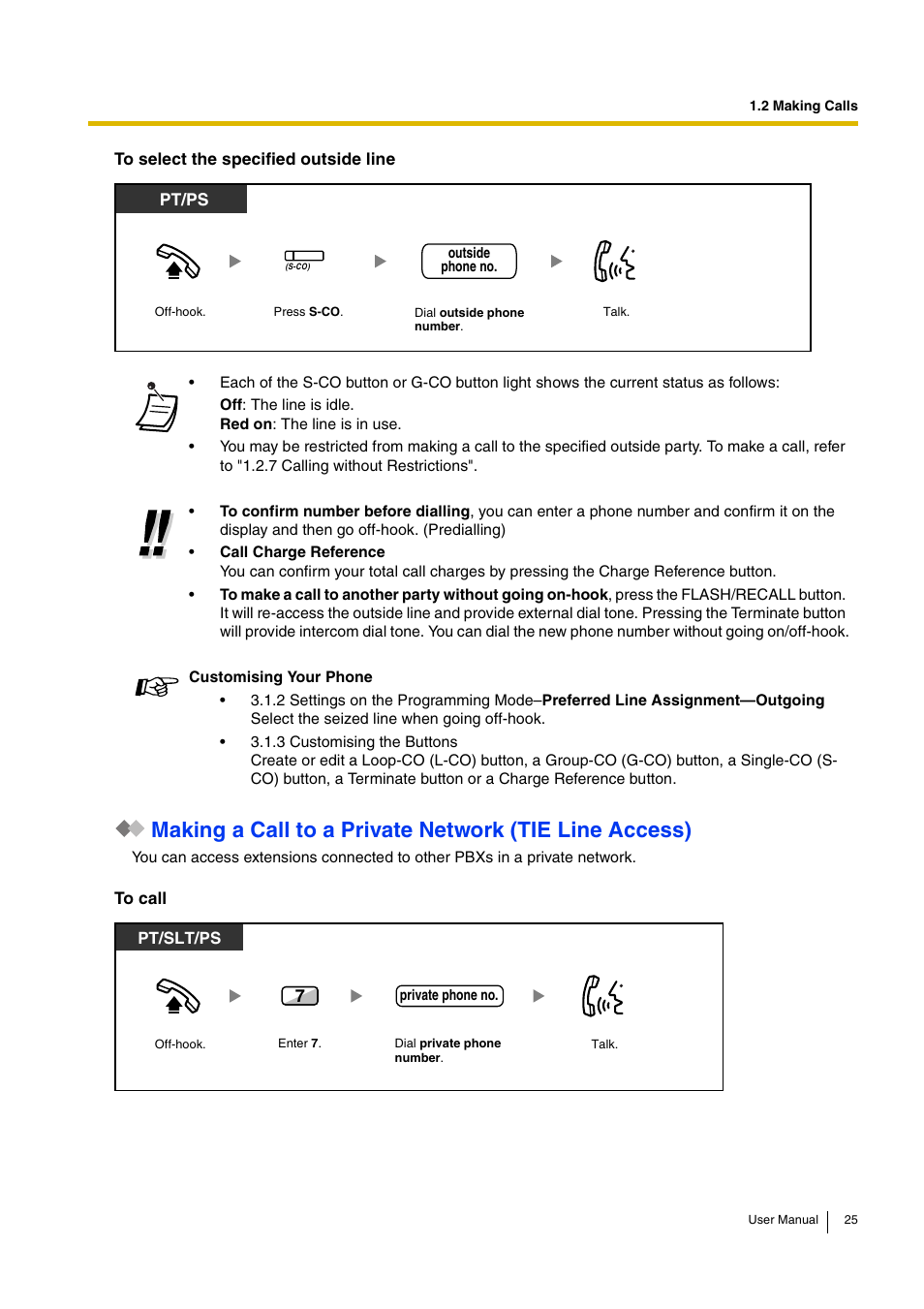 Pt and pt/ps | Panasonic KX-TDA30 User Manual | Page 25 / 214