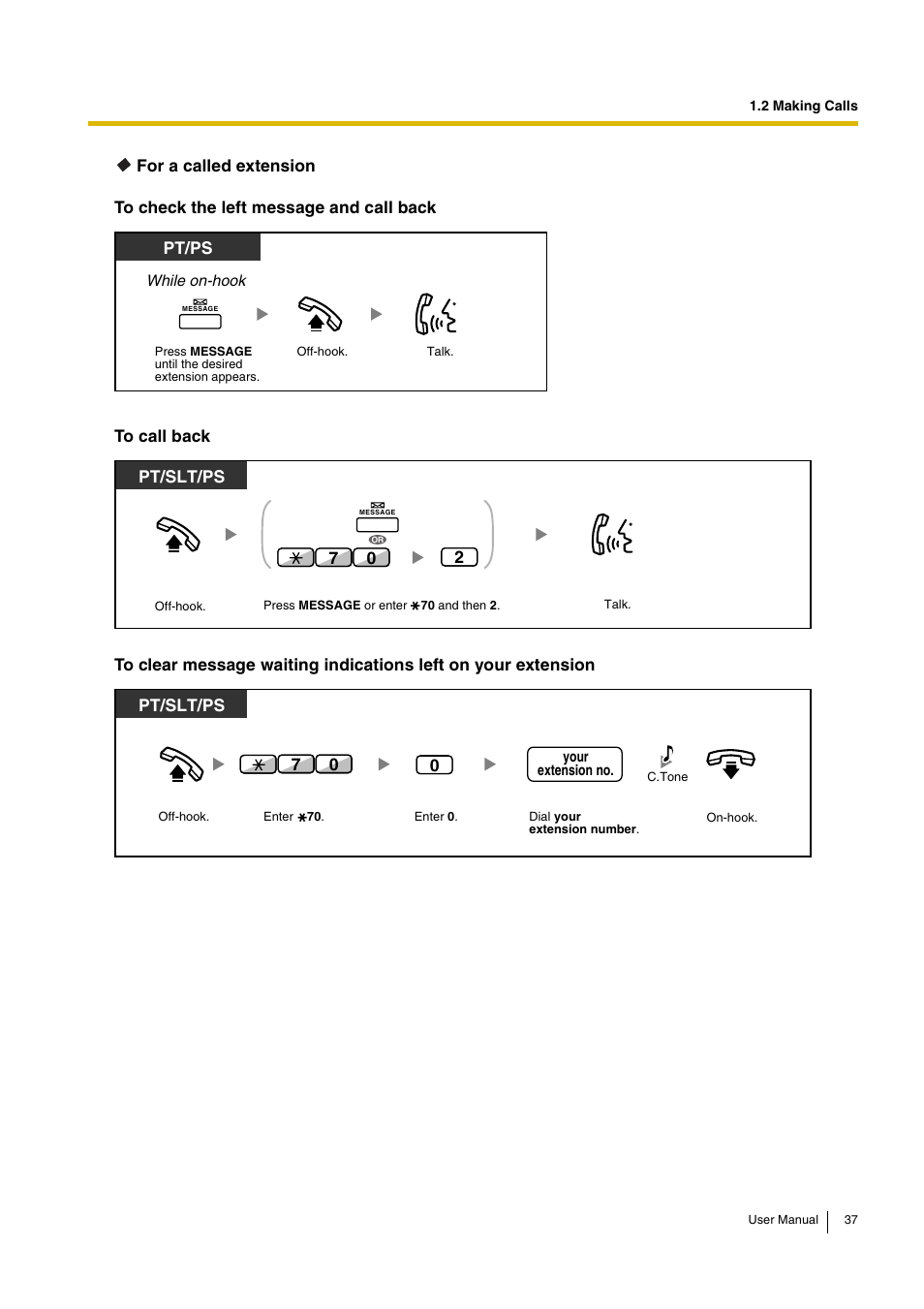 Pt/ps | Panasonic KX-TDA30 User Manual | Page 37 / 214