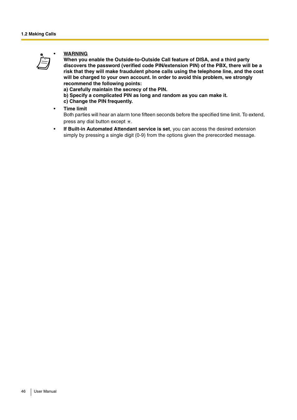 Panasonic KX-TDA30 User Manual | Page 46 / 214