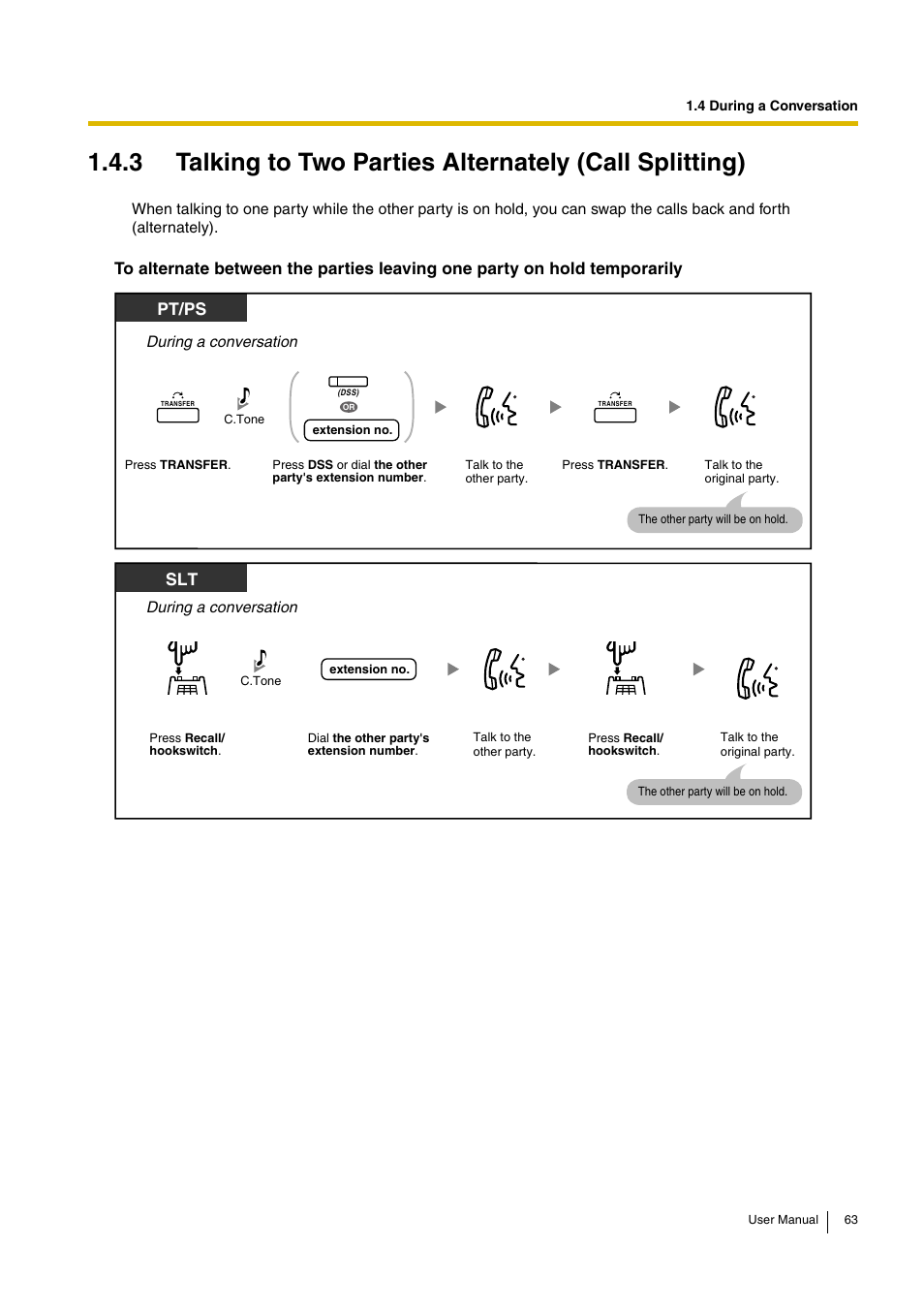 Pt/ps | Panasonic KX-TDA30 User Manual | Page 63 / 214