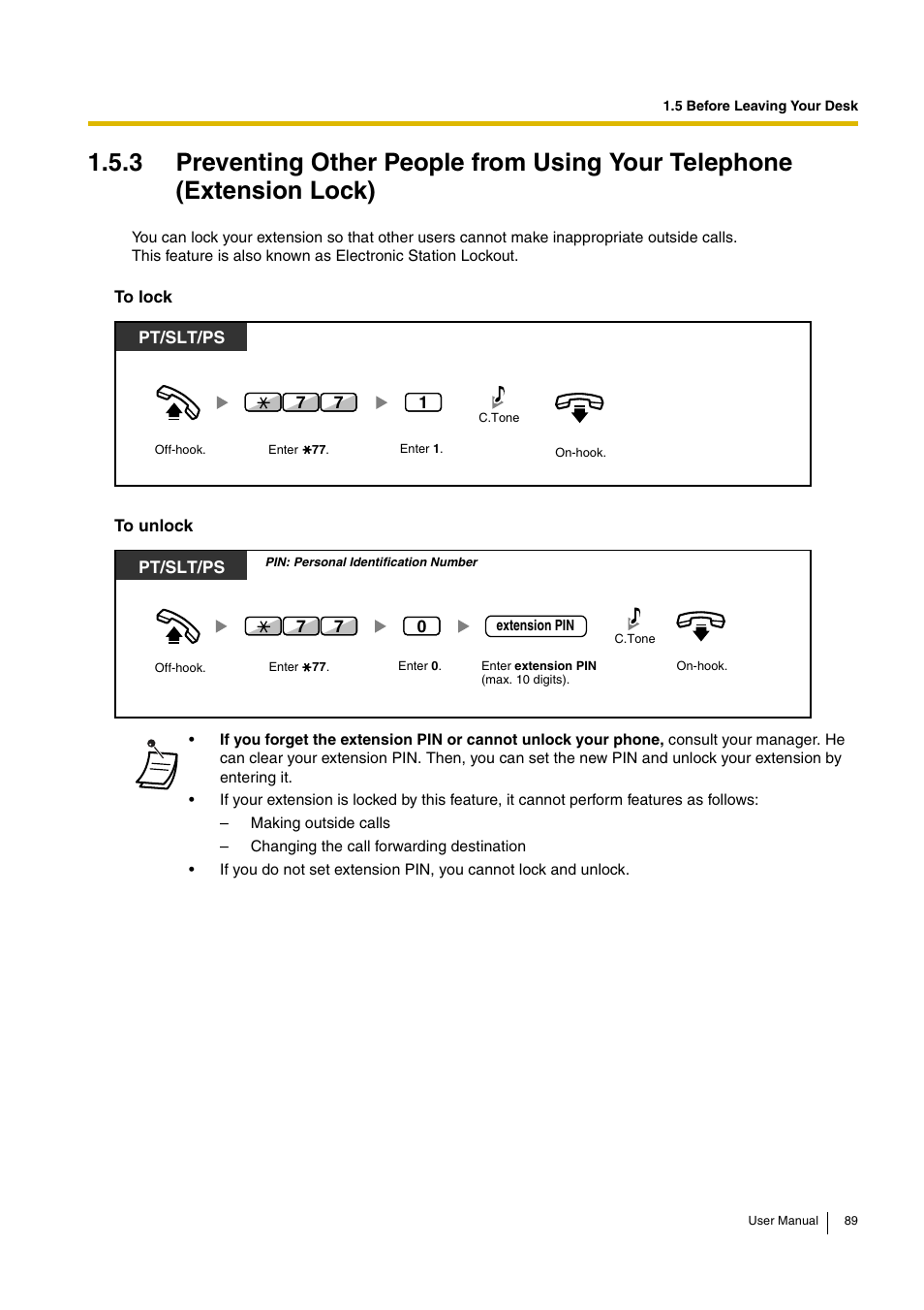 Panasonic KX-TDA30 User Manual | Page 89 / 214