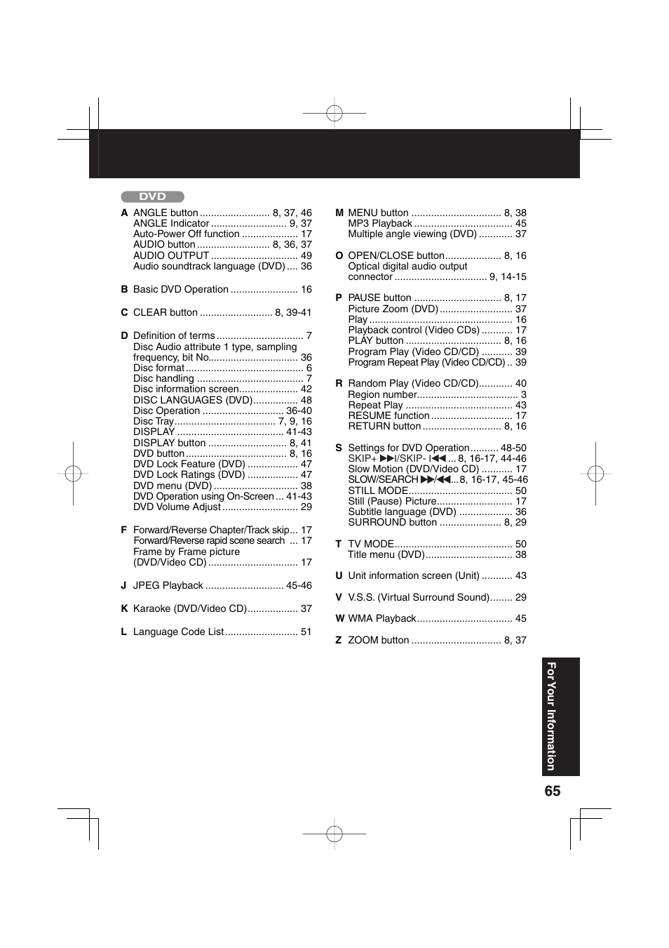 Panasonic PV 20DF63 User Manual | Page 65 / 68