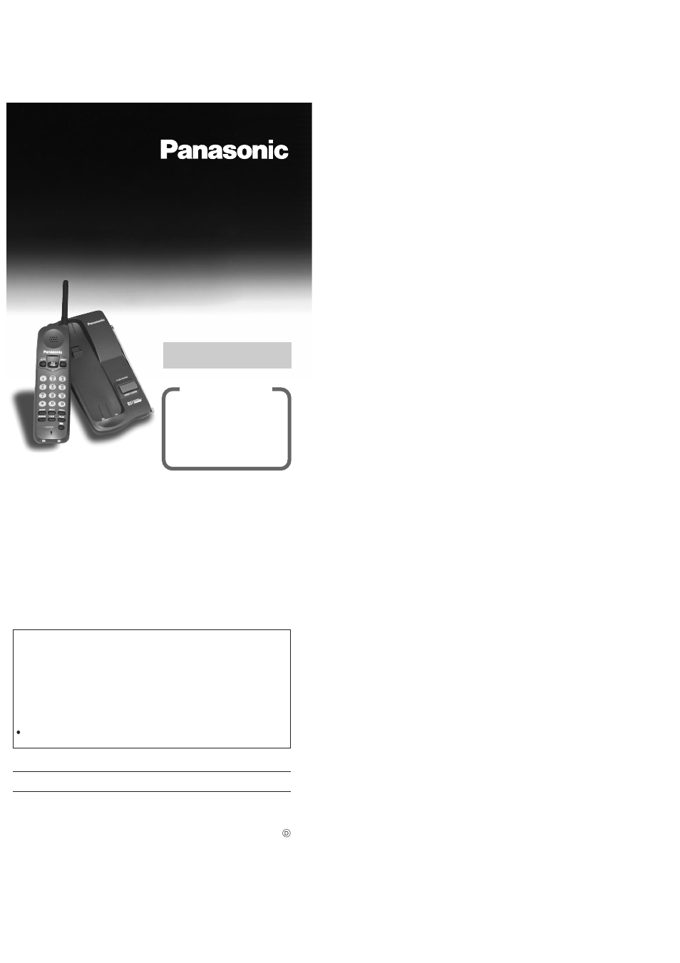 Panasonic KX-TC1200NZB User Manual | 8 pages