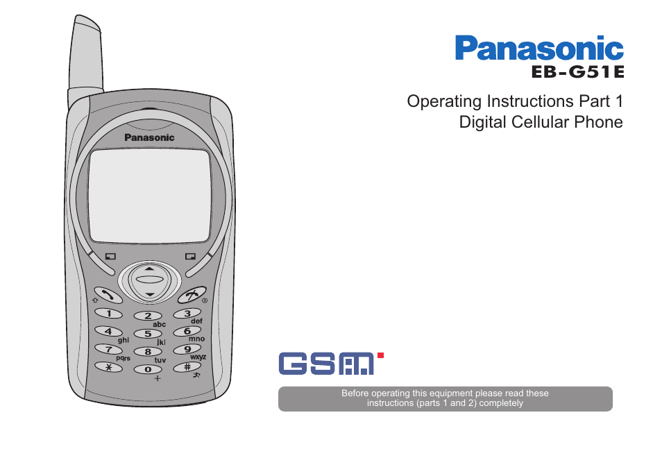 Panasonic EB-G51E User Manual | 90 pages