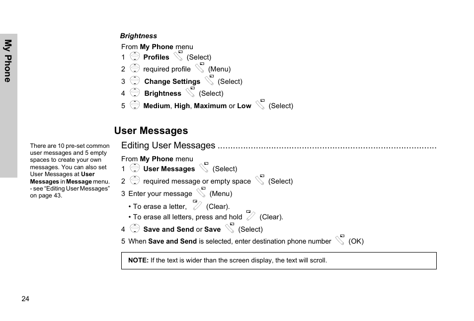 User messages | Panasonic EB-G51E User Manual | Page 27 / 90