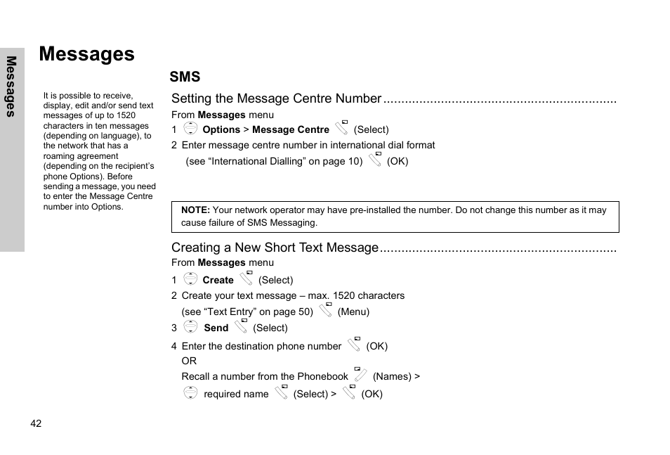 Messages | Panasonic EB-G51E User Manual | Page 45 / 90