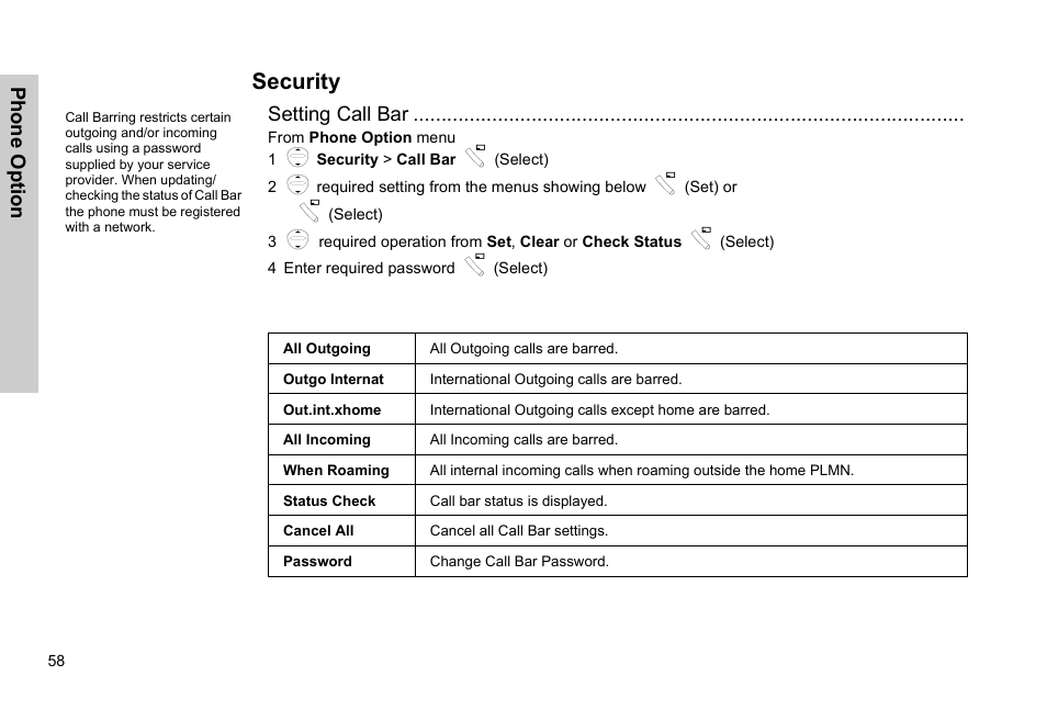 Security | Panasonic EB-G51E User Manual | Page 61 / 90