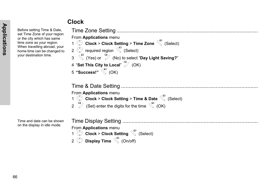 Clock | Panasonic EB-G51E User Manual | Page 69 / 90