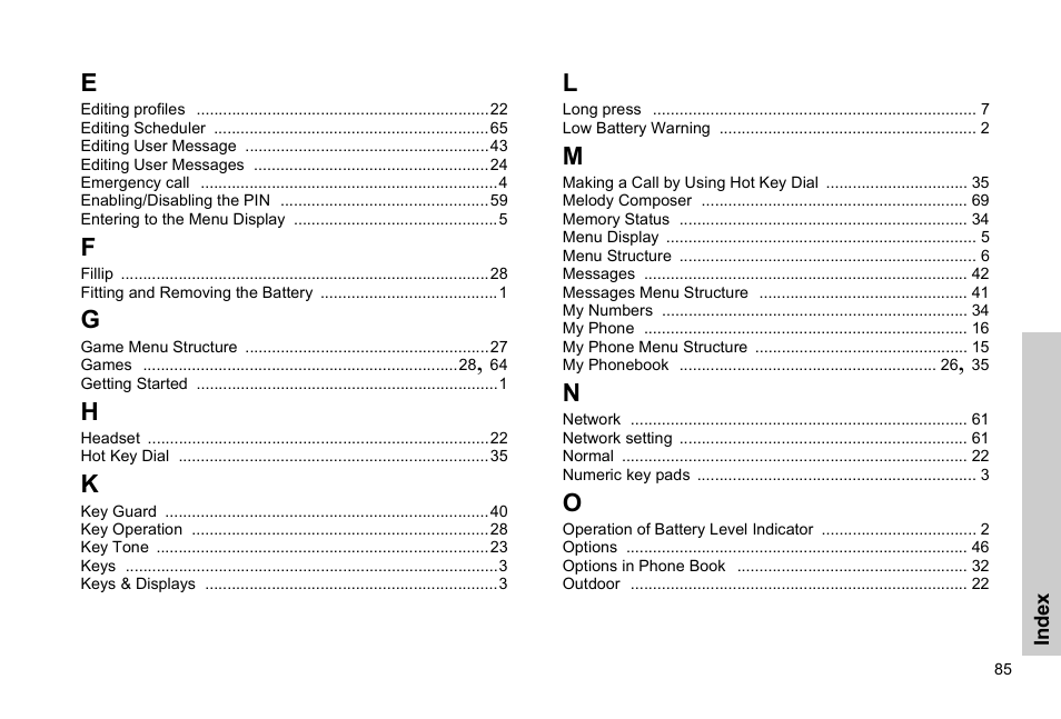 Panasonic EB-G51E User Manual | Page 88 / 90