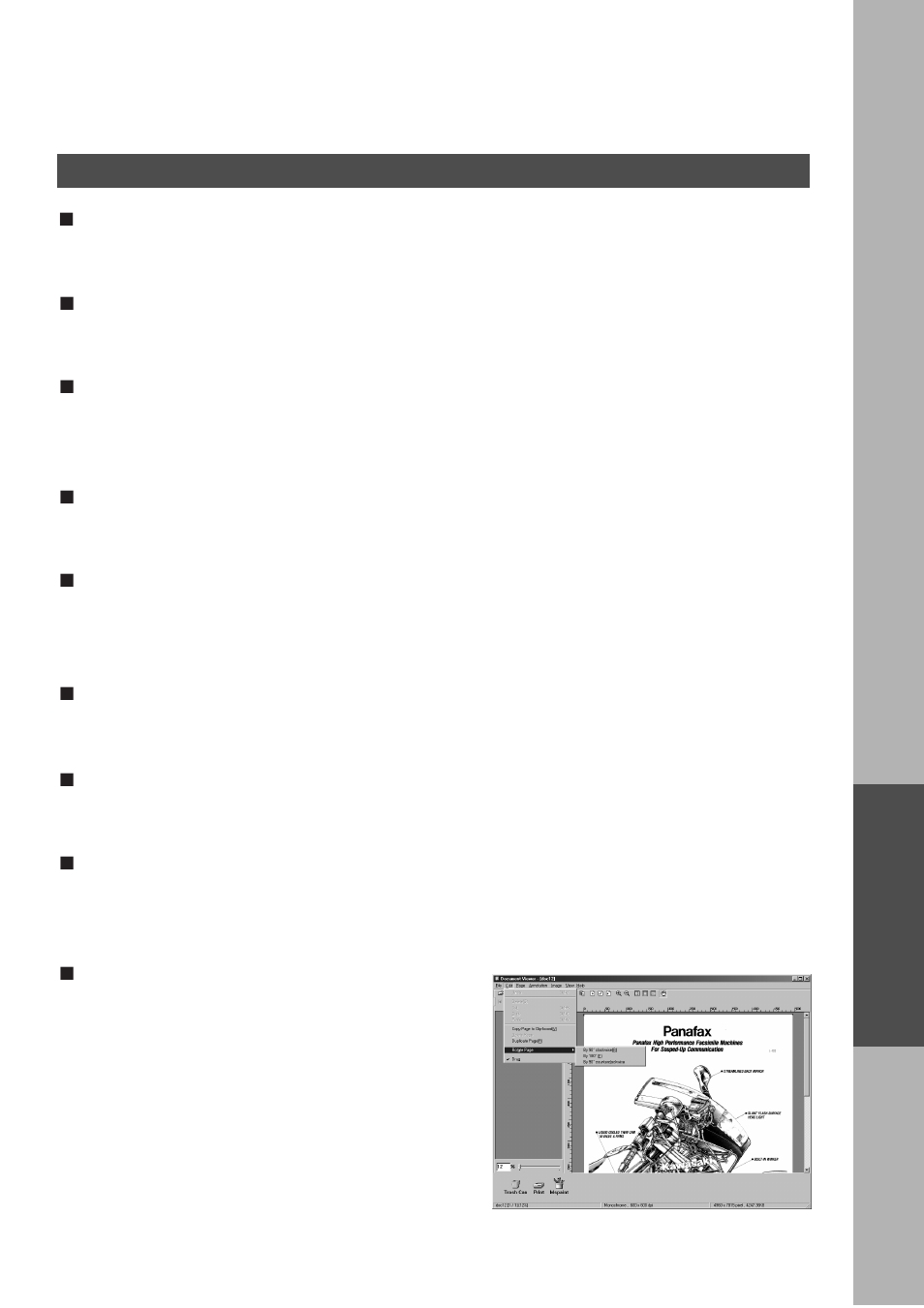 Edit menu, Document viewer | Panasonic DP-2000 User Manual | Page 127 / 180