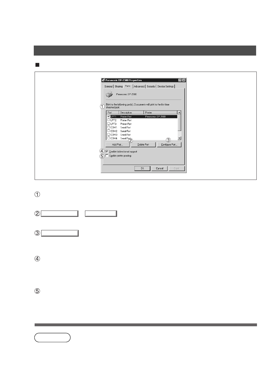 Installation and configuration (windows 2000) | Panasonic DP-2000 User Manual | Page 60 / 180