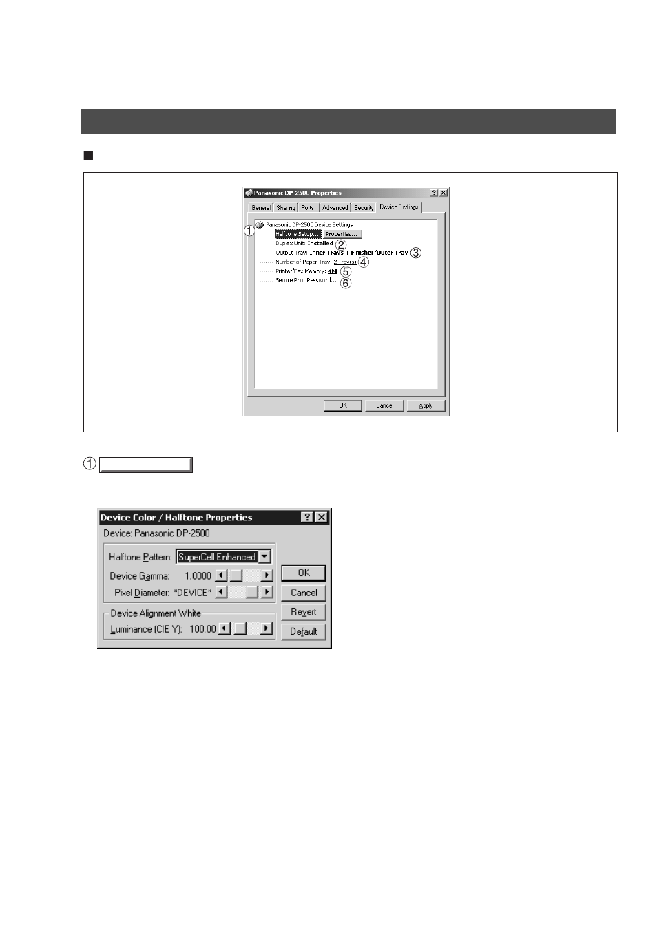 Installation and configuration (windows 2000) | Panasonic DP-2000 User Manual | Page 64 / 180