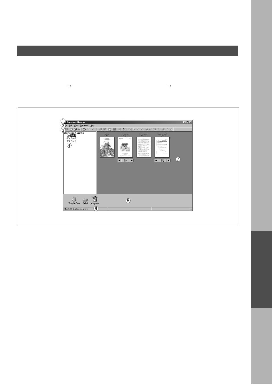Document manager, Main window | Panasonic DP-2000 User Manual | Page 97 / 180