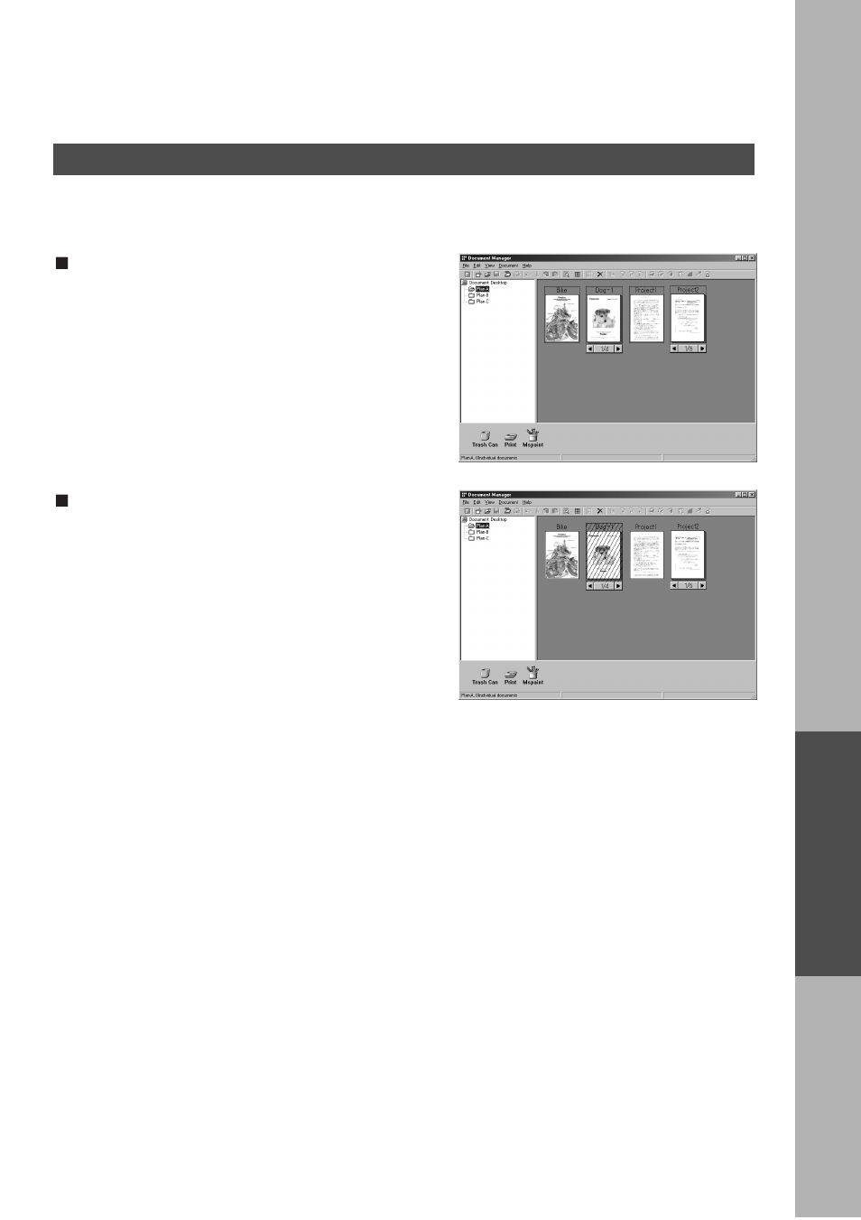 Basic operations, Document manager | Panasonic DP-2000 User Manual | Page 99 / 180