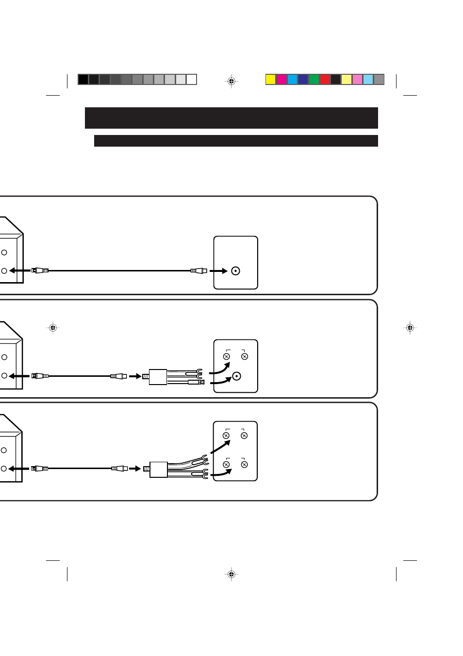 Dvd/vcr to tv connection | Panasonic PV-D734S User Manual | Page 13 / 68