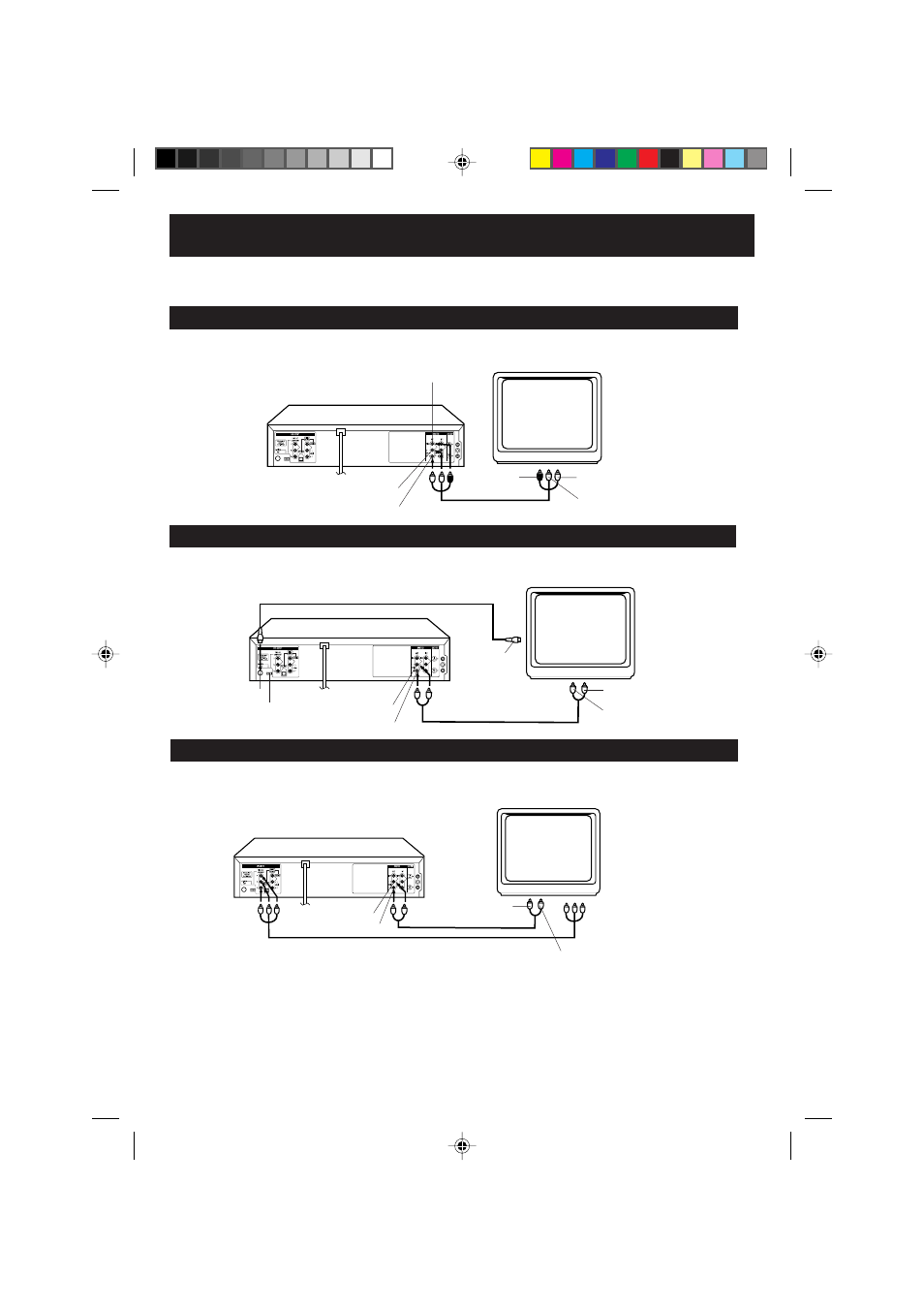 Playback connections, Connect to a tv with audio/video output | Panasonic PV-D734S User Manual | Page 16 / 68