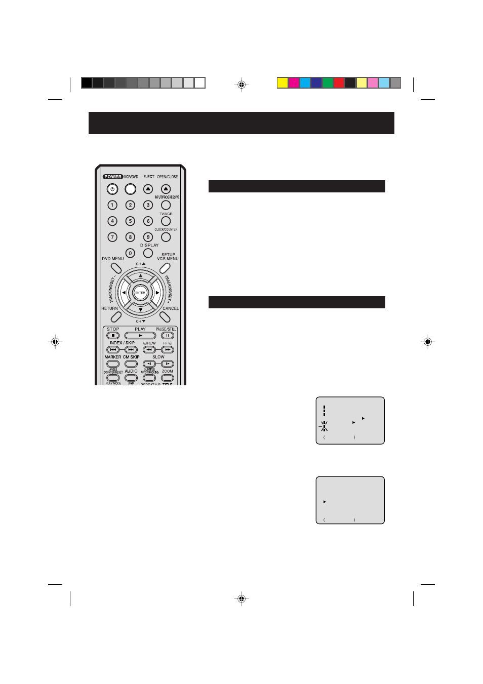 Setting up the vcr section, Auto clock setting, 18 auto clock setting | Auto clock setting wait 30 minutes, Time zone setting (standard time) | Panasonic PV-D734S User Manual | Page 18 / 68