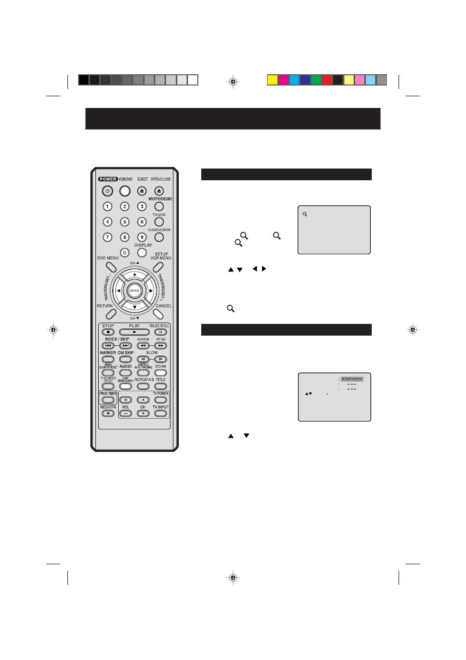 Zooming, Locating desired scene, Zooming/locating desired scene | Panasonic PV-D734S User Manual | Page 38 / 68