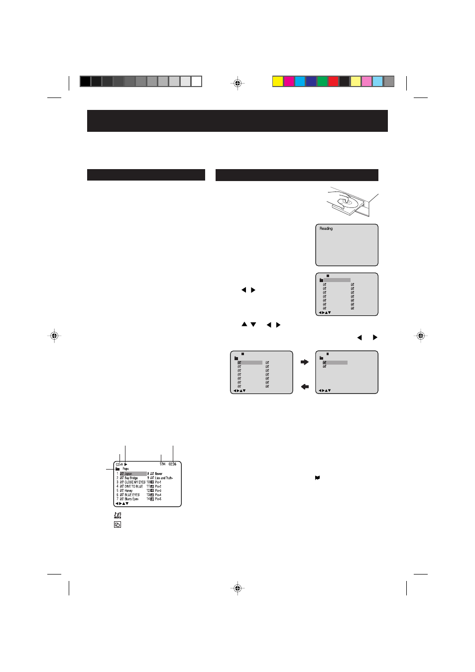 Mp3/jpeg playback, Mp3/jpeg cd information, Mp3 cd playback | Panasonic PV-D734S User Manual | Page 44 / 68