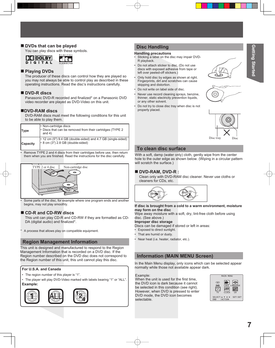 Panasonic PV-DF2035 User Manual | Page 7 / 64