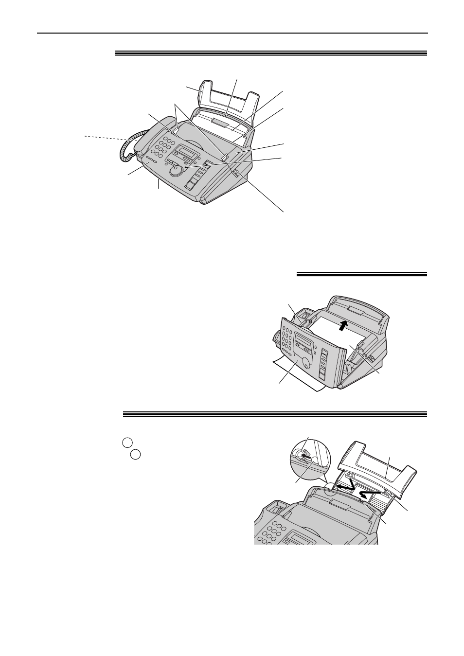 Finding the controls / setup, Removing the information leaflet, Overview | Paper tray | Panasonic KX-FP85AL User Manual | Page 12 / 92