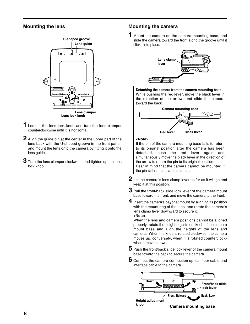 Mounting methods | Panasonic AK-HBU931P User Manual | Page 8 / 12