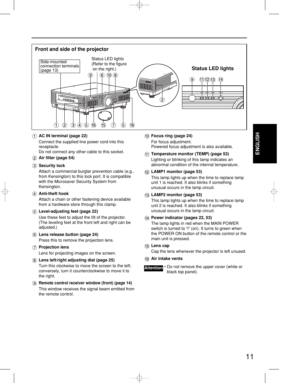 Panasonic PT-DW5100E User Manual | Page 11 / 64