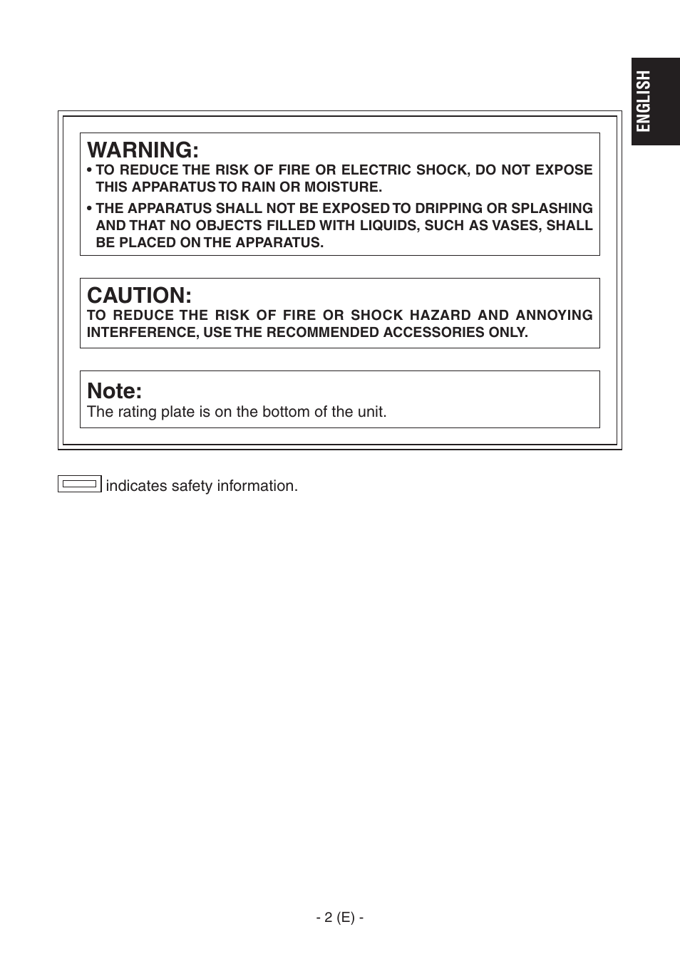 Ak-hc1500goperators manual 3.pdf, Caution, Warning | Panasonic AK-HC1500G User Manual | Page 3 / 52